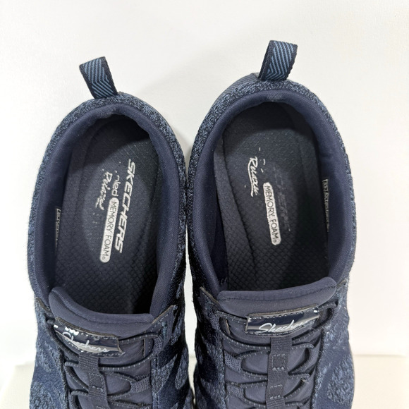 Skechers Breathe-Easy MEMORY FOAM Casual Trainers Navy Women’s Size 9.5 - Picture 7 of 15